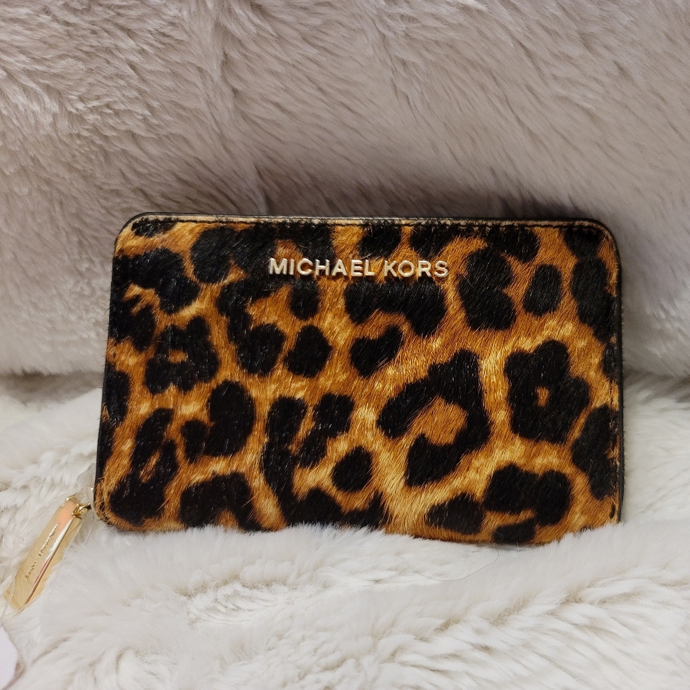 Michael Kors Leopard Print Wallet